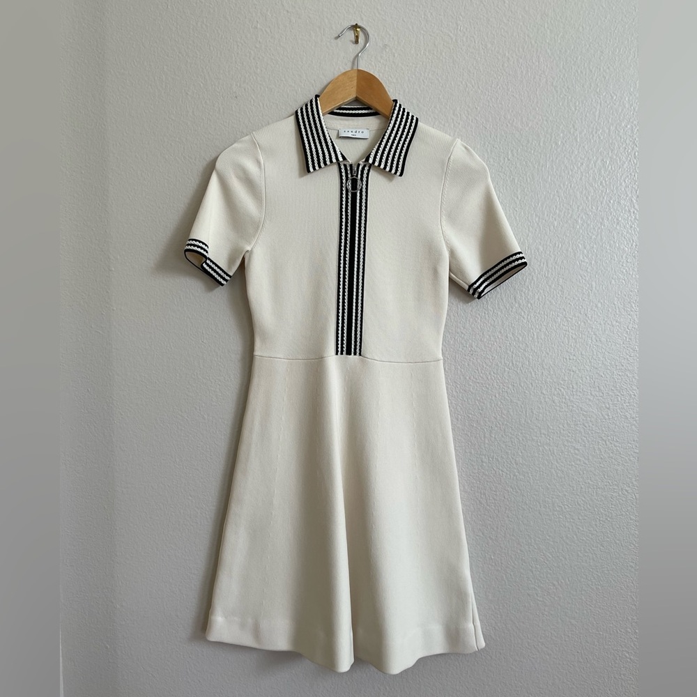 Sandro Paris Knit Polo Dress | Size 38 / M